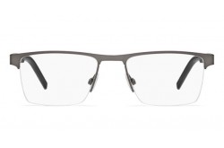 نظارة طبية BOSS للرجال مستطيل لون رمادي غامق و أسود 
