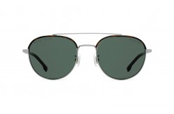 نظارة شمسية BOSS للرجال والنساء دائري لون فضي 