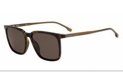 نظارة شمسية BOSS للرجال مربع لون بني 