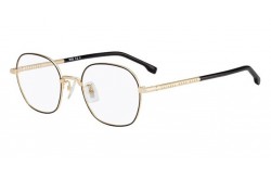 نظارة طبية BOSS للرجال والنساء دائري لون أسود وذهبي 