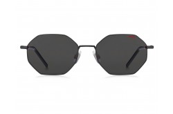 BOSS SUNGLASSES FOR MEN ROUND BLACK AND RED - 1118S BLXIR