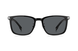 نظارة شمسية BOSS للرجال مستطيل لون أسود مطفي و أزرق 