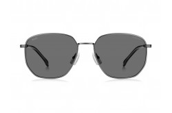 نظارة شمسية BOSS للرجال مستطيل لون ذهبي مطفي  