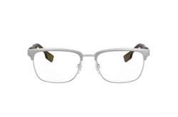 نظارة طبية BURBERRY للرجال والنساء مستطيل لون فضي و بني - BE1348 1166
