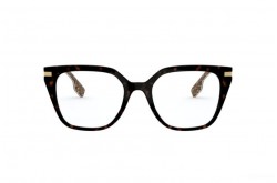 نظارة طبية BURBERRY للرجال والنساء مربع لون نمري و ذهبي فاتح - BE2310 3827