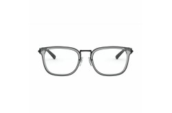 نظارة طبية BVLGARI للرجال مستطيل لون رمادي شفاف و أسود - BV1108 128