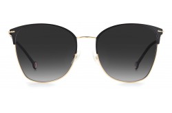 نظارة شمسية CAROLINA HERRERA للنساء فراشة لون أسود و ذهبي  - CH0036S RHL9O