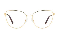 نظارة طبية CAROLINA HERRERA للنساء كات آي لون ذهبي  