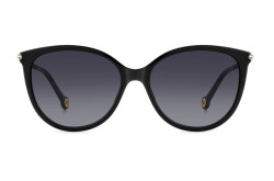 نظارة شمسية CAROLINA HERRERA للنساء كات آي لون أسود و ذهبي  