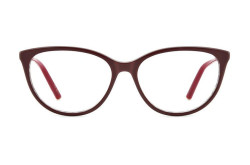 نظارة طبية CAROLINA HERRERA للنساء كات آي لون بني و ذهبي  