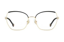 نظارة طبية CAROLINA HERRERA للنساء كات آي لون أسود و ذهبي  