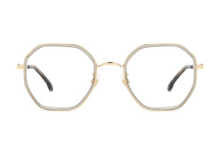 نظارة طبية CARRERA للنساء دائري لون بيج و ذهبي 