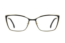 نظارة طبية CARRERA للنساء دائري لون أسود و ذهبي  