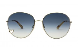 نظارة شمسية CHLOÉ للنساء دائري لون ذهبي  - CH0027S 002