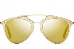 نظارة شمسية DIOR للنساء أفياتور لون ذهبي و بني - DIORREFLECTED YC2K1