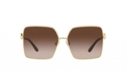 نظارة شمسية DOLCE&GABBANA للنساء فراشة لون ذهبي و نمري  - DG2279 02-13