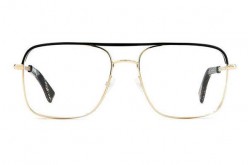 نظارة طبية DSQUARED2 للرجال مربع لون أسود و ذهبي  - D20018 2M2