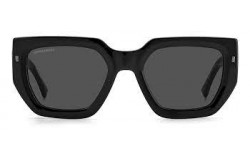 نظارة شمسية DSQUARED2 للرجال والنساء مربع لون أسود  - D20031S 807IR