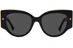 نظارة شمسية DSQUARED2 للنساء كات آي لون أسود و ذهبي  - D20032S 2M2IR