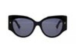 نظارة شمسية DSQUARED2 للنساء كات آي لون أسود و رمادي غامق  - D20032S 807T4