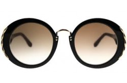 نظارة شمسية ELIE SAAB للنساء دائري لون أسود - ES 013/S   807/HA