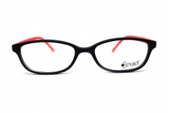 نظارة طبية EXACT للأطفال مستطيل لون أسود وأحمر - 58  39