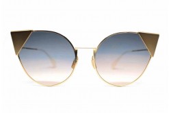 نظارة شمسية FENDI للنساء كات اي لون ذهبي - 0190  000FQ