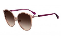 نظارة شمسية FENDI للنساء كات اي لون خمري 