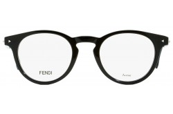 نظارة طبية FENDI للرجال والنساء بيضاوي لون أسود  - FF0219 807