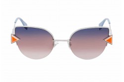 نظارة شمسية FENDI للنساء كات اي لون فضي 