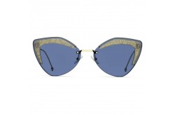 نظارة شمسية FENDI للنساء كات آي لون ذهبي  - FF0355S ZI9KU