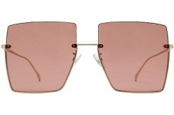 نظارة شمسية FENDI للنساء مربع لون ذهبي  