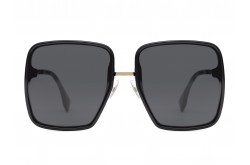 نظارة شمسية FENDI للنساء فراشة لون أسود و ذهبي  