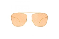 نظارة شمسية FENDI للنساء مربع لون ذهبي  