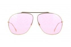 نظارة شمسية FENDI للنساء مربع لون ذهبي  