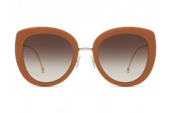 نظارة شمسية FENDI للنساء فراشة لون بني و ذهبي  