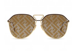 نظارة شمسية FENDI للرجال آفياتور لون ذهبي  