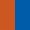 نظارة شمسية QMARINES للرجال مستطيل لون أزرق وبرتقالي - Y112  C5