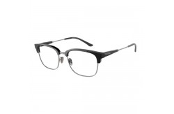 نظارة طبية GIORGIO ARMANI للرجال مربع لون أسود و رمادي غامق  - GA7225 5001