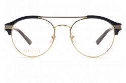 نظارة طبية GUCCI للرجال والنساء دائري لون ذهبي و نمري - GG0289O  002
