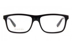 نظارة طبية GUCCI للرجال دائري لون أسود - GG0384O  001