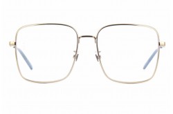 نظارة طبية GUCCI للنساء مربع لون ذهبي وأزرق - GG0445O  002