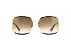 نظارة شمسية GUCCI  للنساء لون تايجر وذهبي -GG0593SK 002