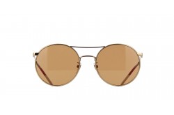 GUCCI SUNGLASS FOR UNISEX ROUND GOLD - GG0680S 003