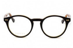 نظارة طبية GUCCI للرجال والنساء دائري لون أسود  - GG0738O 004