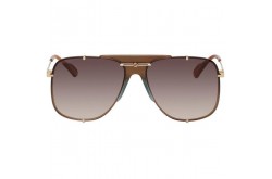 GUCCI SUNGLASS FOR UNISEX AVIATOR BROWN AND GOLD - GG0739S 002