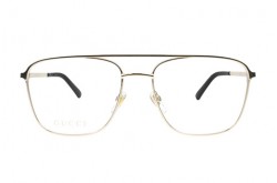 نظارة طبية GUCCI للرجال مربع لون ذهبي  - GG0833O 002