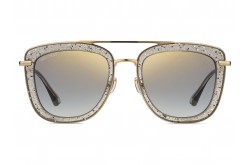 نظارة شمسية JIMMY CHOO للنساء مربع لون ذهبي  - GLOSSYS KB7-FQ