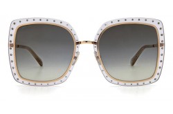 JIMMY CHOO SUNGLASS FOR WOMEN BUTTERFLY TRANSPARENT WHITE AND GOLD - JIMDANYS FT3FQ