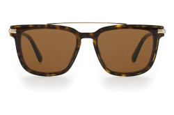 نظارة شمسية JIMMY CHOO للنساء مربع لون نمري و ذهبي  